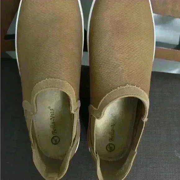 628) Bella Vita Bella Vita Womens Kiona Shoot Taupe Croco 8W #628 - Picture 6 of 8